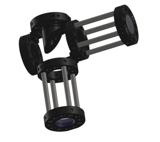 Illustration of Optical Cage System Bent Elbow Telescope