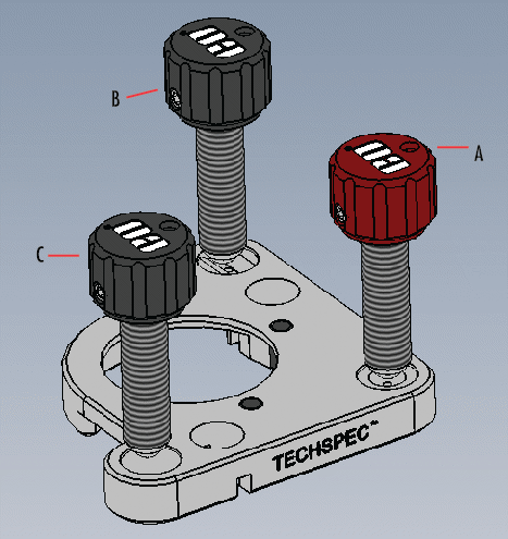 Three Screw 1 Inch Diameter Kinematic Optic Mount