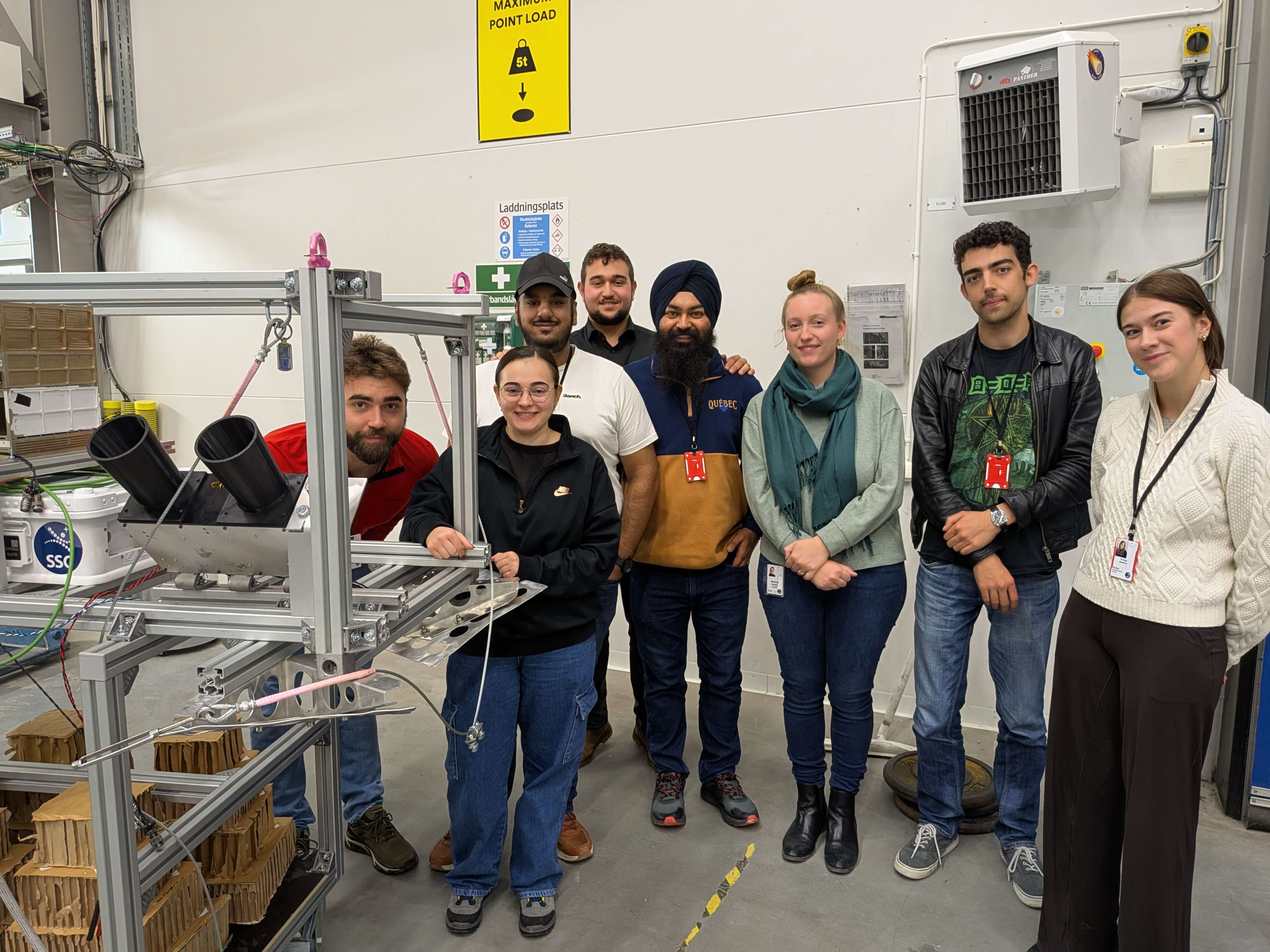 Group photo of the team